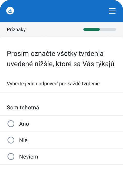 snímka obrazovky - pridanie rizikových faktorov