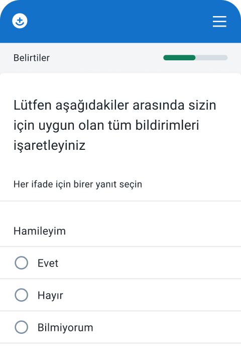 ekran görüntüsü - risk faktörlerini ekle